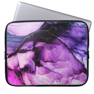 Luxury abstract fluid art painting background alco laptop sleeve