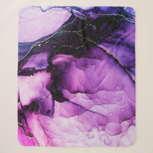 Luxury abstract fluid art painting background alco sherpa blanket