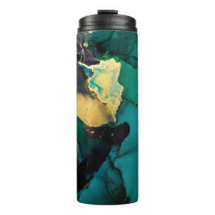 Luxury abstract fluid art painting background alco thermal tumbler