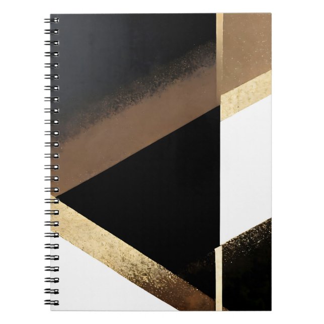 Luxury Abstract Golden Background Notebook (Front)