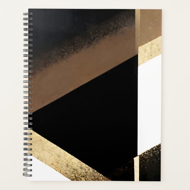 Luxury Abstract Golden Background Planner (Front)