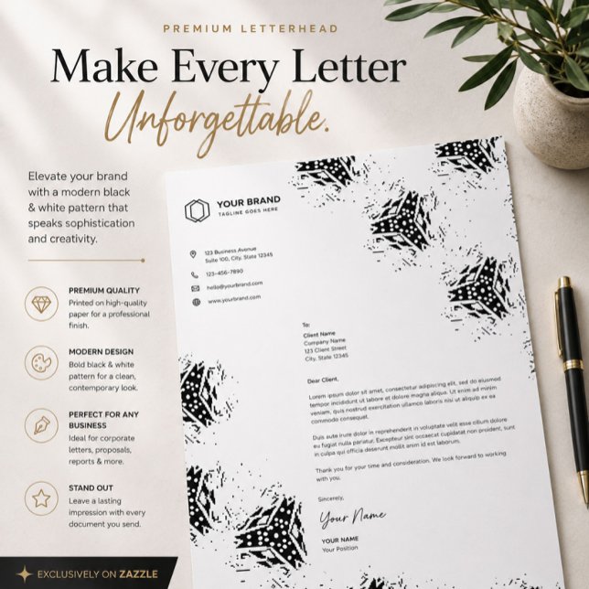 Luxury Abstract Letterhead Stationery (Creator Uploaded)