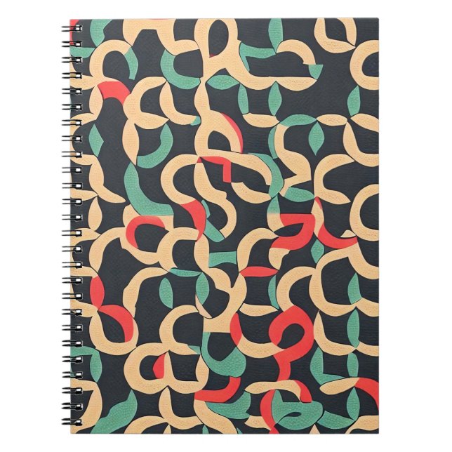 Luxury Abstract Pattern Notebook (Front)