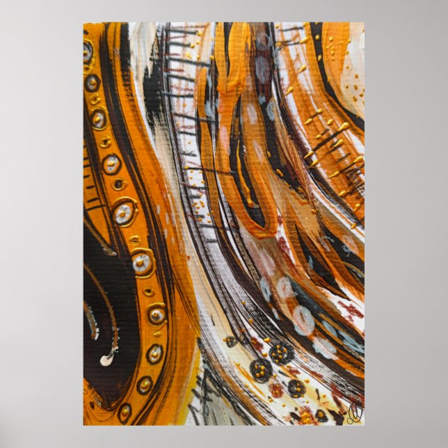 Luxury abstract patternart Luxury abstract art Poster (Front)