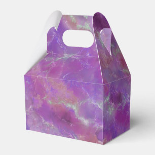 Luxury Abstract Purple Pink Marble Pattern Favour Box