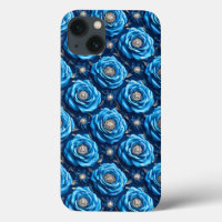 Luxury Aesthetic Blue Flower Romantic Botanical