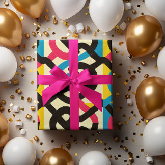 Luxury African Gift Wrap Sheet, Modern Creative,