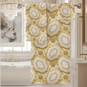 Luxury Agate   Geode Towel Set - White & Gold