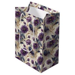 Luxury alcohol ink tiled pattern  medium gift bag