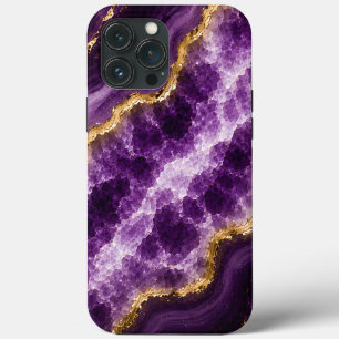 Luxury Amethyst Marble Geode iPhone 13 Pro Max Case