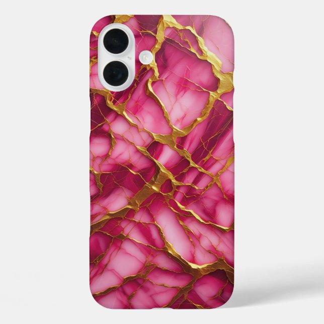 Luxury Amethyst Purple Marble Case - Elegant Rose  (Back)
