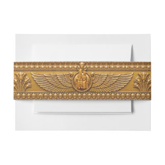 Luxury Ancient Egyptian Wedding Belly Band Invitation Belly Band