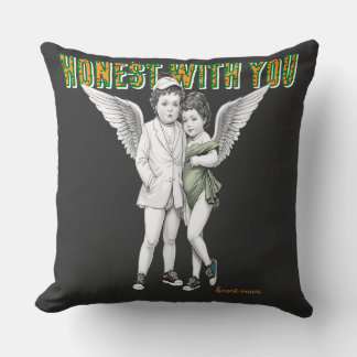 Luxury Angel Couple Art Collection Throw Pillow