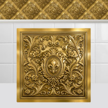 Luxury Antique Gold French Fleur de Lys Regency