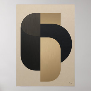 Luxury Architectural Geometry No. 03 – Japandi Art Poster