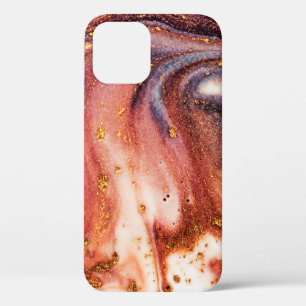 Luxury art in Eastern style. Golden swirl, artisti iPhone 12 Case