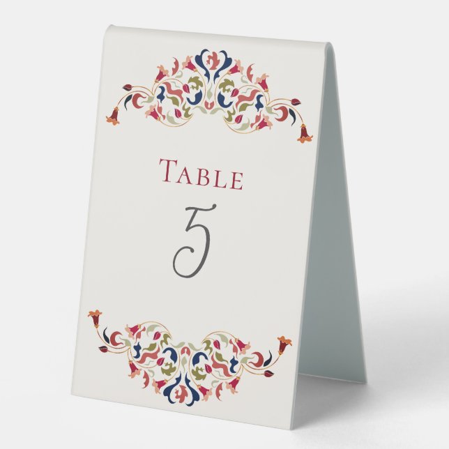 Luxury Artistic Botanical Floral Paisley Wedding (Front)