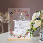 Luxury Artistic Botanical Floral Paisley Wedding Acrylic Invitations<br><div class="desc">Beautiful Invitation to celebrate Special occasions and festivals comes with digital and E-invitation as per your request. We would love to replicate our designs to make multiple products like rsvp cards, labels envelopes, and more. Customisation is available for ready to print on request at info@shamaurcreatif@gmail.com Look Forward to hearing from...</div>