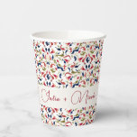 Luxury Artistic Botanical Floral Paisley Wedding Paper Cups<br><div class="desc">Beautiful Invitation to celebrate Special occasions and festivals comes with digital and E-invitation as per your request. We would love to replicate our designs to make multiple products like rsvp cards, labels envelopes, and more. Customisation is available for ready to print on request at info@shamaurcreatif@gmail.com. Look Forward to hearing from...</div>