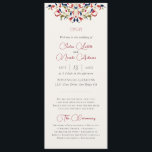 Luxury Artistic Botanical Floral Paisley Wedding Program<br><div class="desc">Beautiful Invitation to celebrate Special occasions and festivals comes with digital and E-invitation as per your request. We would love to replicate our designs to make multiple products like rsvp cards, labels envelopes, and more. Customisation is available for ready to print on request at info@shamaurcreatif@gmail.com. Look Forward to hearing from...</div>