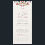 Luxury Artistic Botanical Floral Paisley Wedding Program<br><div class="desc">Beautiful Invitation to celebrate Special occasions and festivals comes with digital and E-invitation as per your request. We would love to replicate our designs to make multiple products like rsvp cards, labels envelopes, and more. Customisation is available for ready to print on request at info@shamaurcreatif@gmail.com. Look Forward to hearing from...</div>