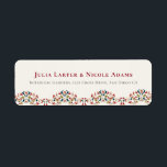 Luxury Artistic Botanical Floral Paisley Wedding Return Address Label<br><div class="desc">Beautiful Invitation to celebrate Special occasions and festivals comes with digital and E-invitation as per your request. We would love to replicate our designs to make multiple products like rsvp cards, labels envelopes, and more. Customisation is available for ready to print on request at info@shamaurcreatif@gmail.com. Look Forward to hearing from...</div>