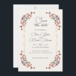 Luxury Artistic Botanical Floral Paisley Wedding Save The Date<br><div class="desc">Beautiful Invitation to celebrate Special occasions and festivals comes with digital and E-invitation as per your request. We would love to replicate our designs to make multiple products like rsvp cards, labels envelopes, and more. Customisation is available for ready to print on request at info@shamaurcreatif@gmail.com Look Forward to hearing from...</div>