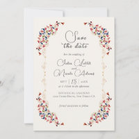 Luxury Artistic Botanical Floral Paisley Wedding