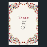 Luxury Artistic Botanical Floral Paisley Wedding Table Number<br><div class="desc">Beautiful Invitation to celebrate Special occasions and festivals comes with digital and E-invitation as per your request. We would love to replicate our designs to make multiple products like rsvp cards, labels envelopes, and more. Customisation is available for ready to print on request at info@shamaurcreatif@gmail.com. Look Forward to hearing from...</div>