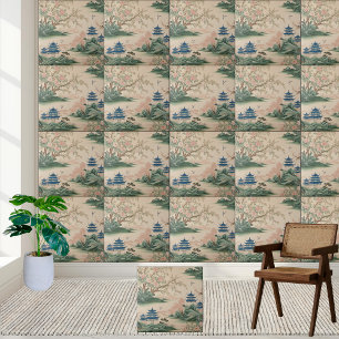 Luxury Asian Decor Chinoiserie Tile