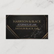 Luxury Attorney Business Card.