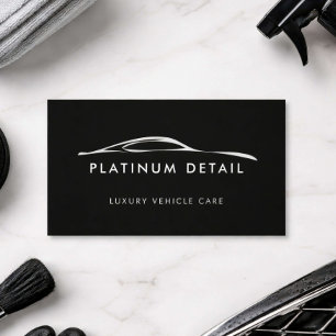 Luxury Auto Detailing Logo Business Card