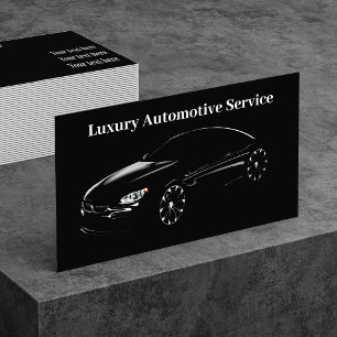 Luxury Automotive Car Services Business Card