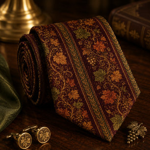 Luxury Autumn Vineyard Elegant Harvest Wedding Tie