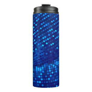 Luxury background with metal drapery fabric. thermal tumbler