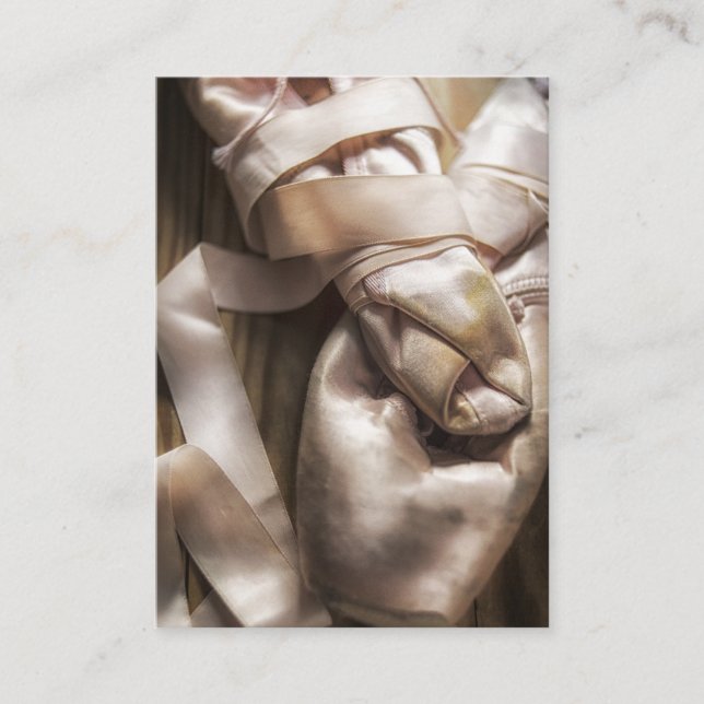 Luxury Ballet School Photo design Business Card (Front)