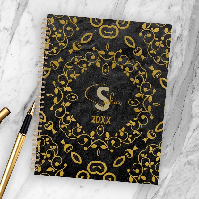 Luxury Baroque Vintage Black And Gold  Planner (Creator Uploaded)
