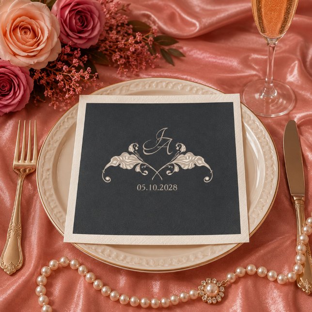 Luxury Baroque Wedding Napkin (Creator Uploaded)