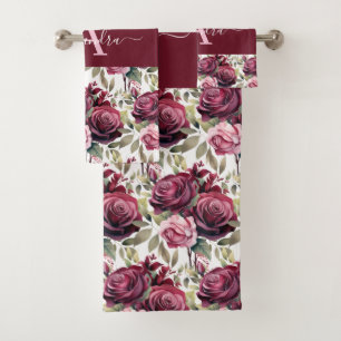 Luxury Bath Towel Set   Pamper Yourself w/ Flowers
