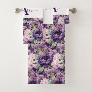Luxury Bath Towel Set   Pamper Yourself w/ Flowers