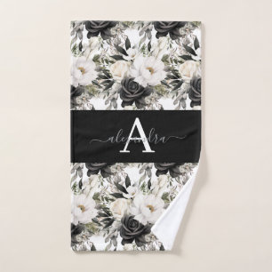 Luxury Bath Towel Set Pamper Yourself w/ Flowers