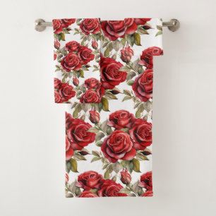 Luxury Bath Towel Set   Pamper Yourself w/ Flowers