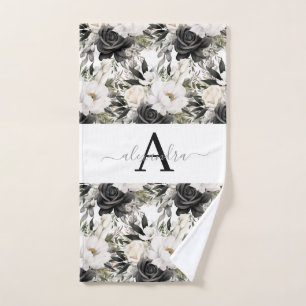 Luxury Bath Towel Set Pamper Yourself w/ Flowers