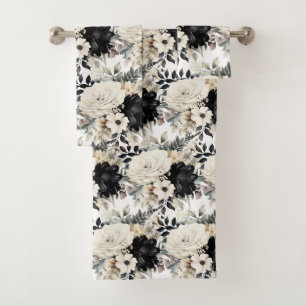 Luxury Bath Towel Set   Pamper Yourself w/ Flowers