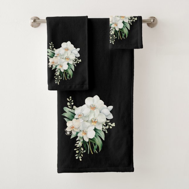 Luxury Bath Towel Set | Pamper Yourself w/ Flowers (Insitu)
