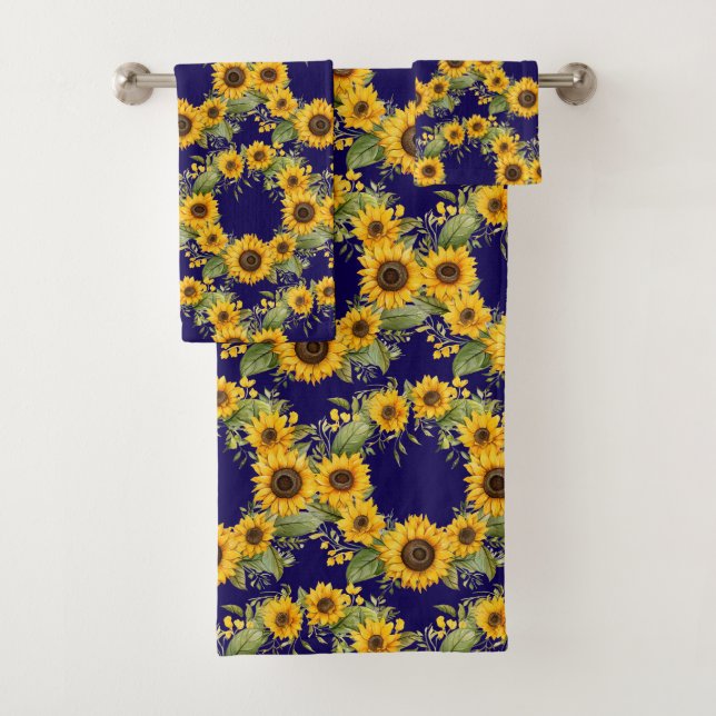 Luxury Bath Towel Set | Pamper Yourself w/ Flowers (Insitu)