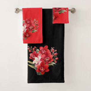 Luxury Bath Towel Set   Pamper Yourself w/ Flowers