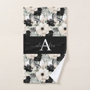 Luxury Bath Towel Set Pamper Yourself w/ Flowers