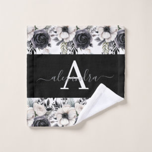 Luxury Bath Towel Set Pamper Yourself w/ Flowers
