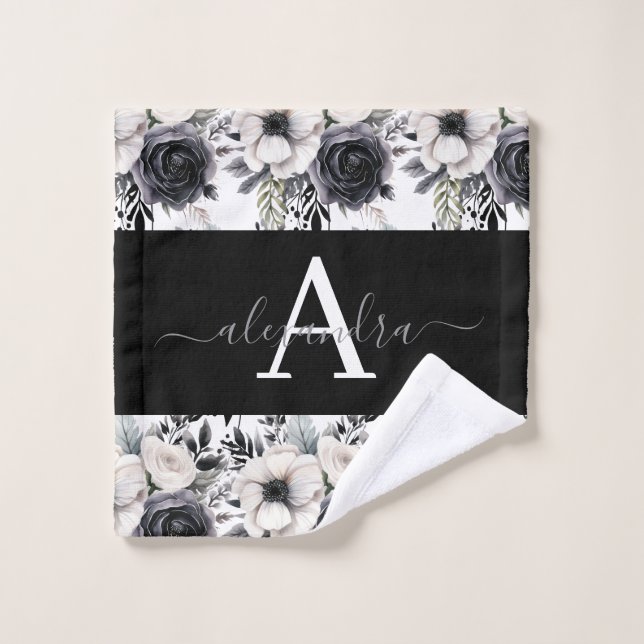 Luxury Bath Towel Set | Pamper Yourself w/ Flowers (Wash Cloth)
